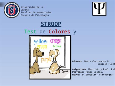 Pptx Stroop Test De Colores Y Palabras Pdfslidenet