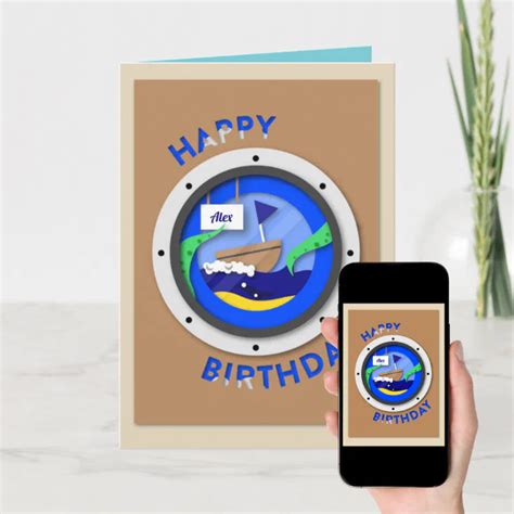 Custom Sailor Birthday Card Zazzle