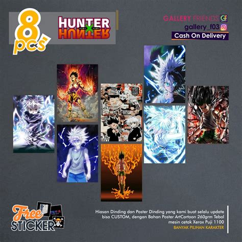 Jual Pcs Poster Dingding Anime Hunter X Hunter Gon Freecss X Killua