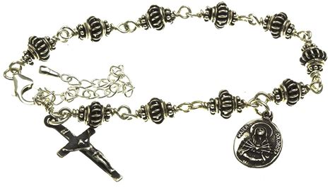 Handmade Sterling Silver Rosary Bracelet - 7 Sorrows Rosaries