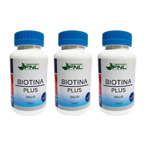 Fnl Biotina Plus Pack X3 60 Cápsulas En Cada Frasco Fnl