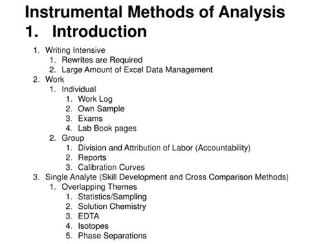 Ppt Instrumental Methods Of Analysis 1 Introduction Powerpoint Presentation Id 5339212