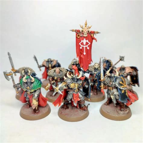 Finished painting the Chaos Warriors from the Start Collecting box : r ...