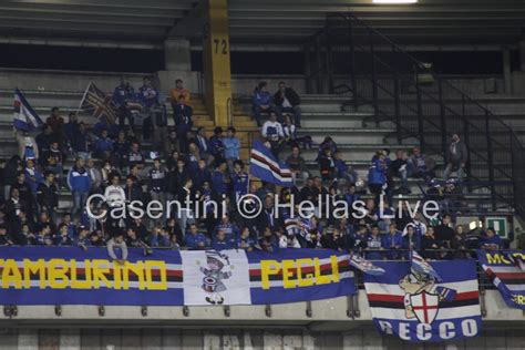 Verona Sampdoria 1 771 Tifosi Blucerchiati Al Bentegodi Hellas Live