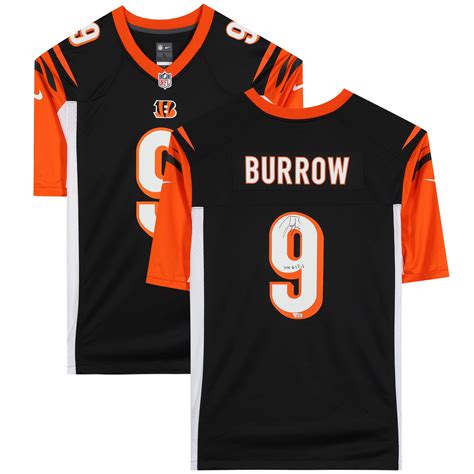 Joe Burrow Cincinnati Bengals Autographed Nike Primary Game Jersey with ...