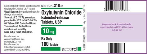Oxybutynin Er Tablets Package Insert