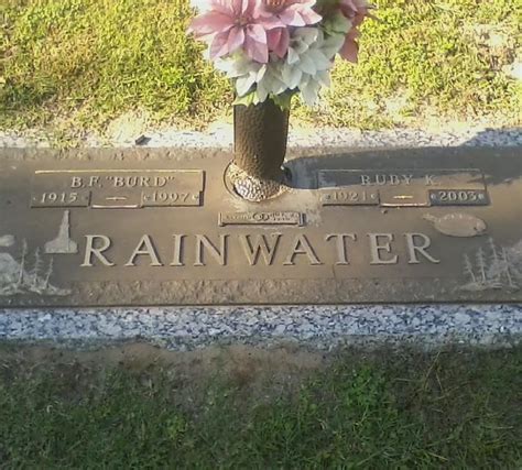 Burdette Fisher B F Burd Rainwater 1915 1997 Find A Grave