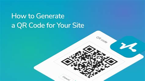 How To Generate A QR Code For Your Site YouTube