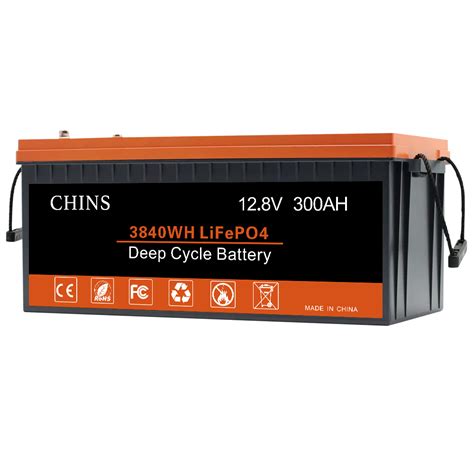 CHINS 12V 300Ah LiFePO4 Lithium Battery