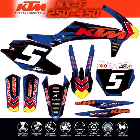 Decografix Vous Propose Un Kit Deco Ktm Sx Sxf Red Bull