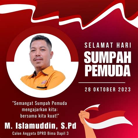 Calon Anggota Dprd Kabupaten Bima M Islamuddin Mengucapkan Selamat