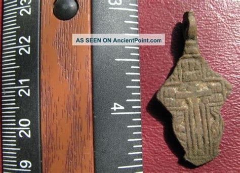 18th - 19th C Bronze Russian Orthodox Baptism Cross U2 - 10