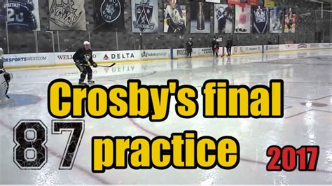 Sidney Crosby S Final Summer Practice Ft Nathan Mackinnon One Handed Goal Youtube