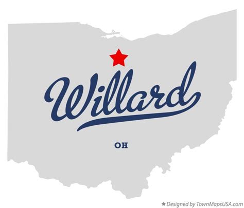 Map of Willard, OH, Ohio