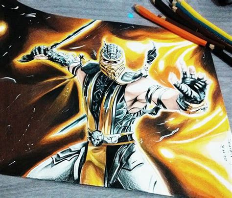 Mortal Kombat Scorpion Drawings