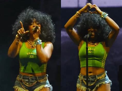 Lollapalooza 2024 SZA faz show toda performática em sua estreia no