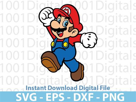 Super Mario Jump Svg Mario Silhouette Svg Mario Clipart Cut File