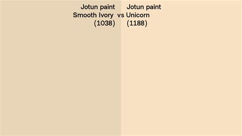 Jotun Paint Smooth Ivory Vs Unicorn Side By Side Comparison