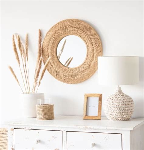 Miroir rond en corde tressée D50 JOLANE Maisons du Monde