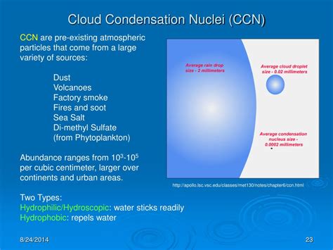 Ppt Overview Of Clouds 1 Nucleation Of Water Vapor 2 Warm Clouds 3