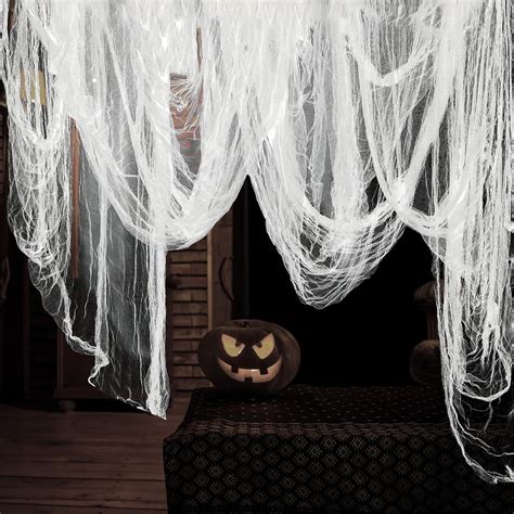 Halloween Creepy Cloth Ft Ft In White Spooky Fabric Large