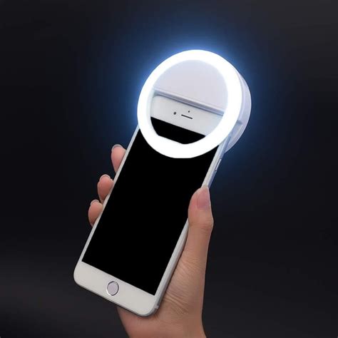 Aro Luz Led Recargable Selfie Ring Light Para Celular De Clip