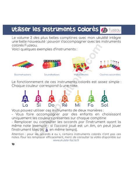 Les plus belles comptines avec mon Ukulélé 2 Songbook