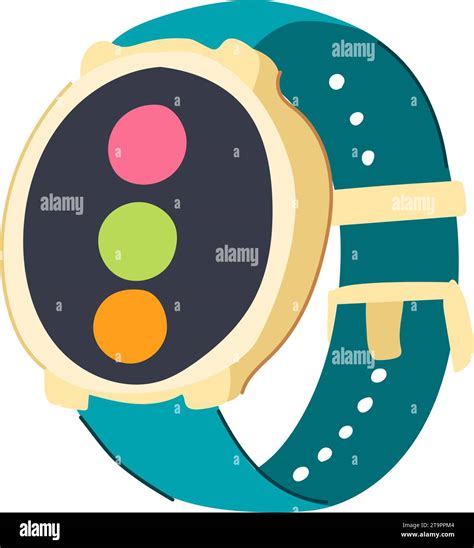 Technology Smart Watch Cartoon Vector Illustration Stock Vector Image
