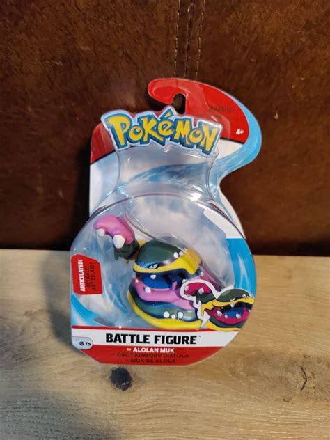 Pokemon Inch Alolan Muk Articulated Battle Action Figure New Factory