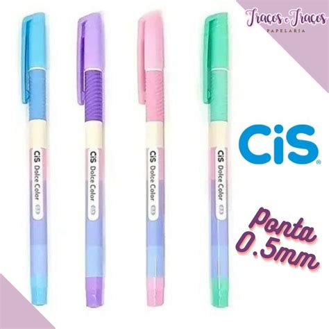 Caneta esferográfica CiS Dolce Color 0 5mm Shopee Brasil