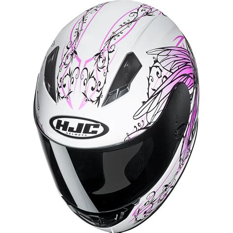 Casque CS 15 NAVIYA HJC Blanc Rose Noir MAXXESS FR Casque intégral