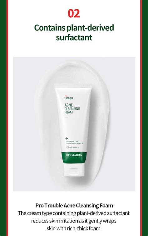 DERMATORY Pro Trouble Acne Cleansing Foam – WOOH