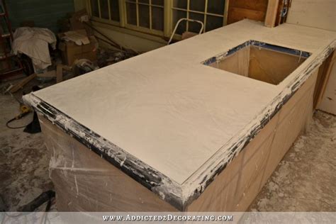 Diy Pour In Place Concrete Countertops Part 2