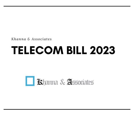 Telecom Bill 2023 Khanna And Associates Best Law Firm Jaipur Delhi