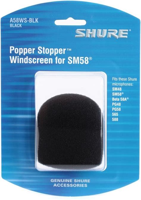 Shure Windsock Popper Stopper A58ws Pro Sound And Lighting