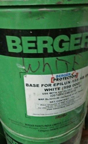 Berger Epilux Epoxy Paint At Best Price In Chennai Jem Hardware Mart