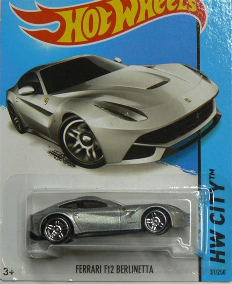 Hot Wheels HW City Ferrari F12 Berlinetta Silver By Hot Wheels