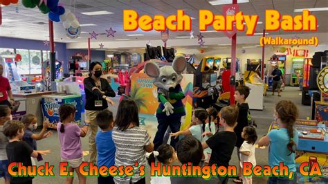 Beach Party Bash Walkaround Chuck E Cheeses Huntington Beach Ca