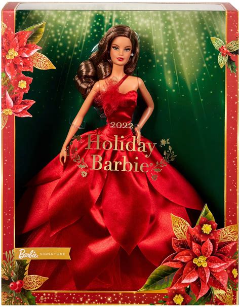 Best Buy Barbie Signature 2022 Holiday Collectible Brunette Doll Hby05