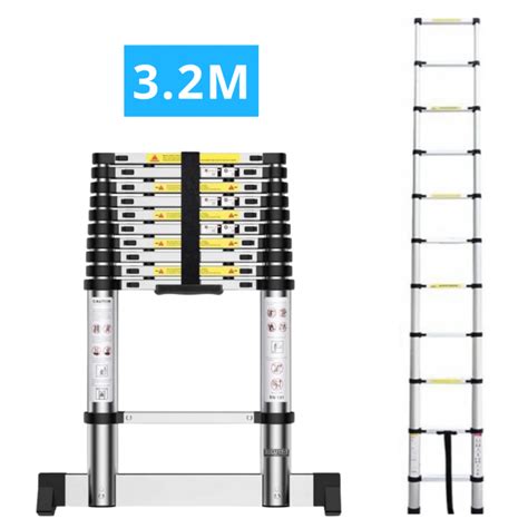 Echelle télescopique en aluminium 11 marches de 3 2m