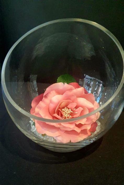 Silk Rose A Glass Bowl Burgess Florist Durban