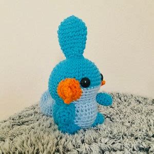 Mudkip Pokemon Crochet Water Starter Amigurumi Pokemon Etsy