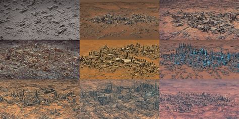 Tilt Shift Photography Of The First City On Mars In Stable Diffusion