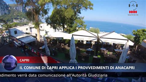 BREAKINGNEWS Anche Il Comune Di Capri Applica Il Provvedimento