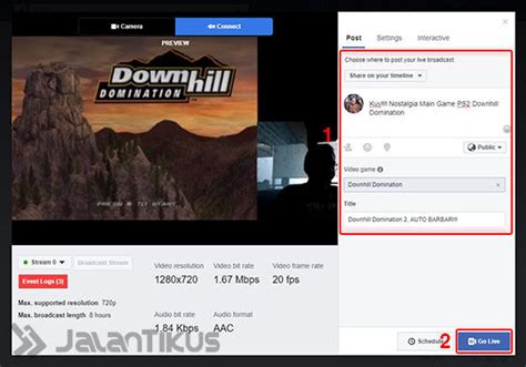 Cara Live Streaming Game Di Facebook Untuk HP PC JalanTikus