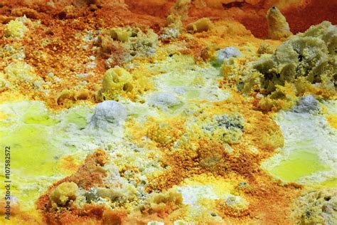 Dallol mountain rising 50-60 ms.over the salt flats. Danakil-Ethiopia ...