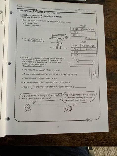 Get Answer Name Date Conceptual Physics Practice Page Chapter