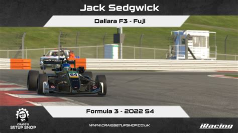 Iracing S Dallara F Formula Fuji Jak Youtube