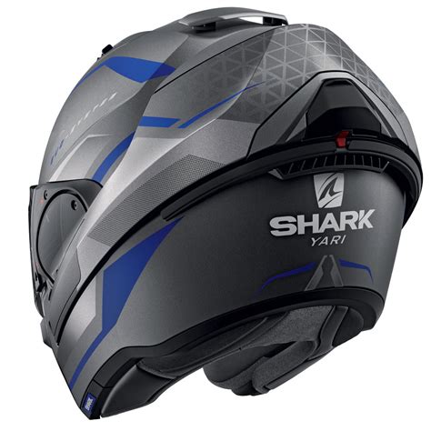 Casco Modular Shark Evo Es Yari Mat Azul He9804eabs Cascos Modulares