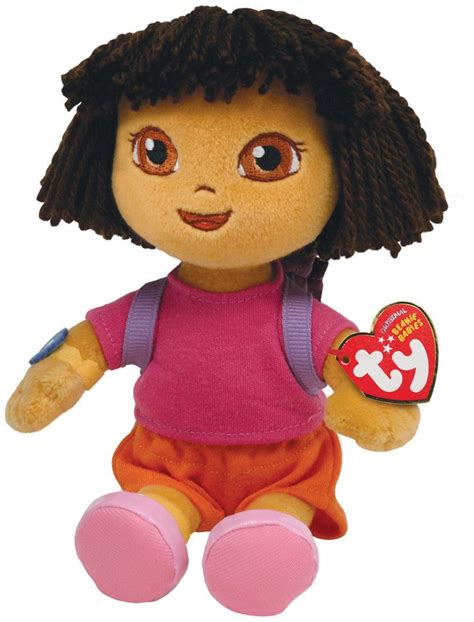 Dora The Explorer Beanie Baby Stuffed Animal By Ty 40327 Baby